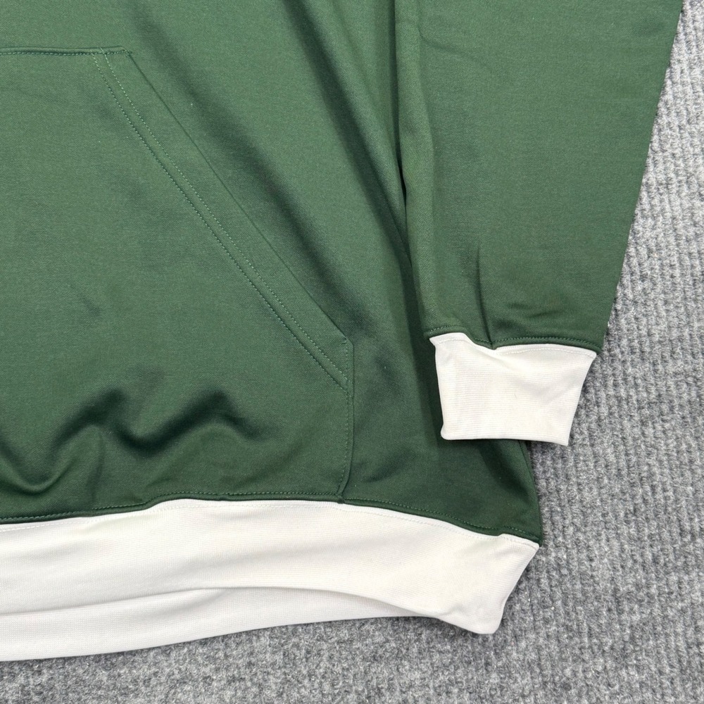 Majestic New York Jets Mens 3XLT Green White Quarter Zip Hoodie Sweatshirt - Picture 6 of 15